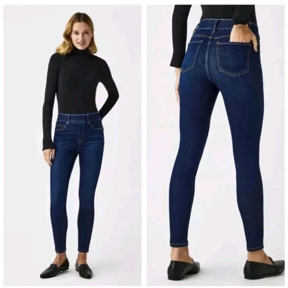 SPANX SPANXshape™ EveryWear Pull On Ankle Skinny Jeans Size 3XL P Midnight Blue